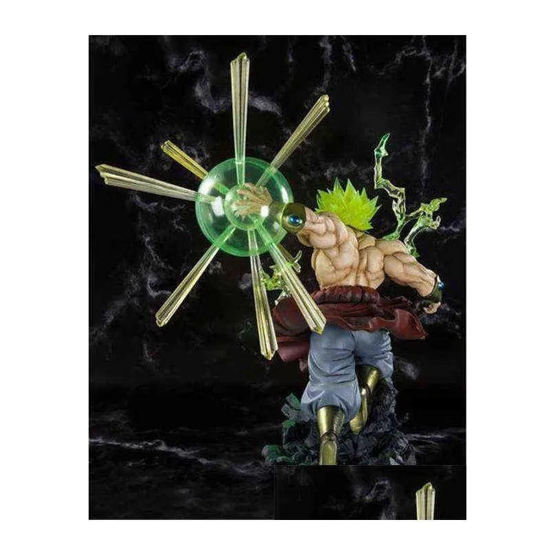 23cm japanese anime super broly pvc action figure toy adult statue collection model doll children christmas gifts h1105