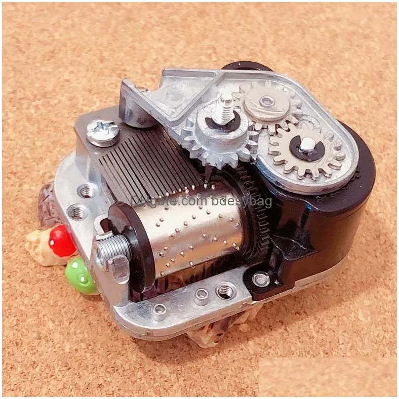 diy music box mechanism with center rotating shaft output/m3 left thread christmas gifts unusual gift 210319