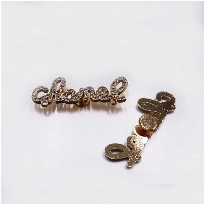 1set crystal crown metal charms designer accessories clog shoe button decoration lovely little bear charm for clog shoes