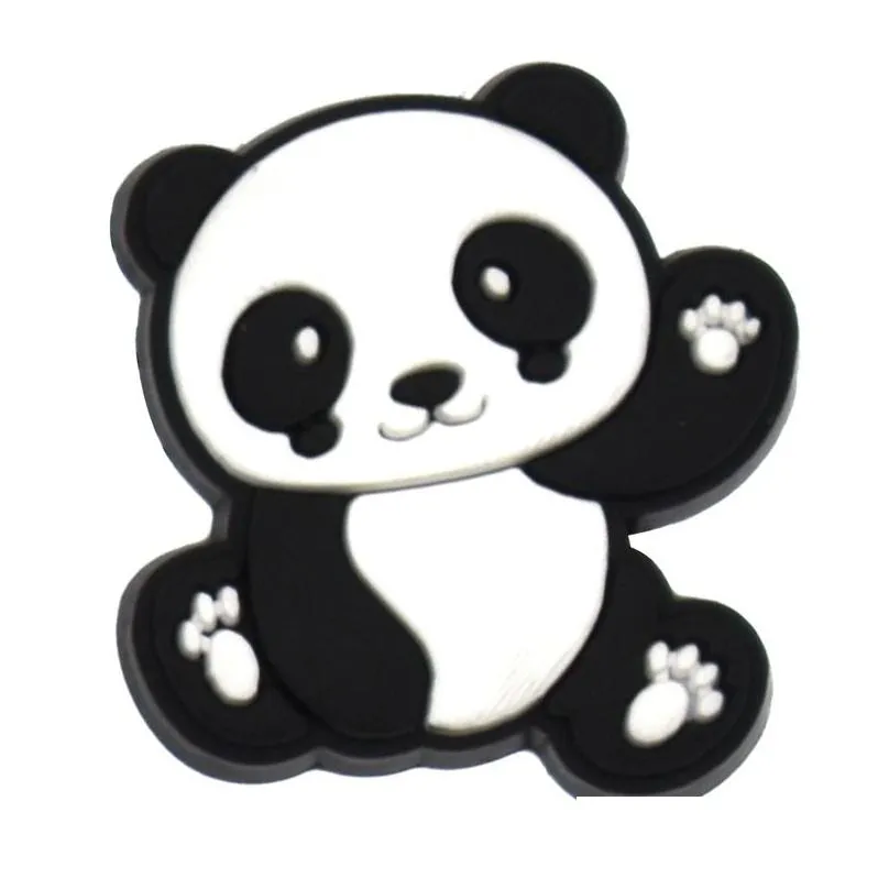 panda clog charms jibitz shoe charm decoration buckle accessories clog pins