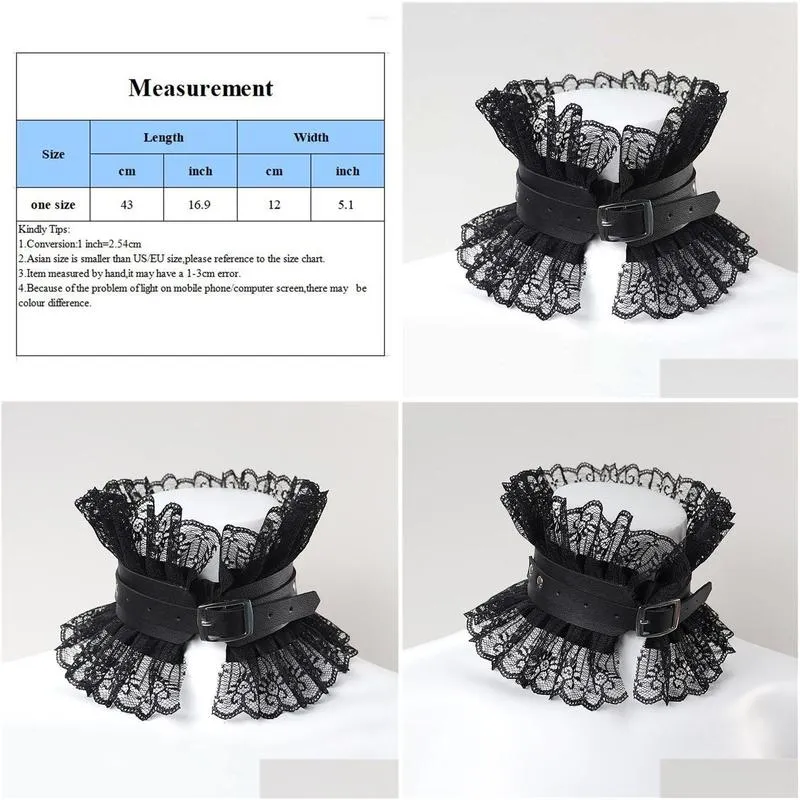 choker necklace gothic lace lolita cold exaggerated princess collar cosplay costume 2023