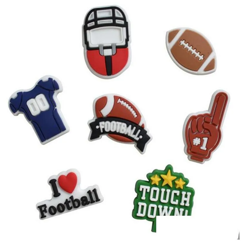 softball baseball shoe charm accessories football jibitz for clog charms clog pins