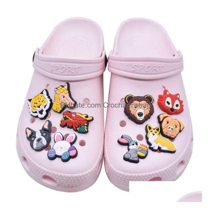 Cartoon Custom croc shoe charms New Design Soft PVC designer Shoe Charm for Clog Wholesale price