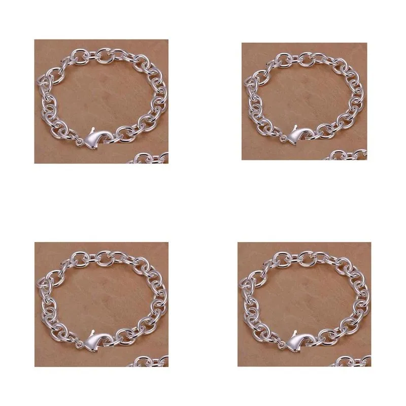 Free shipping Tradition Chain High quality Top Sale 925 Silver Noble fashion charm Bracelet Jewelry