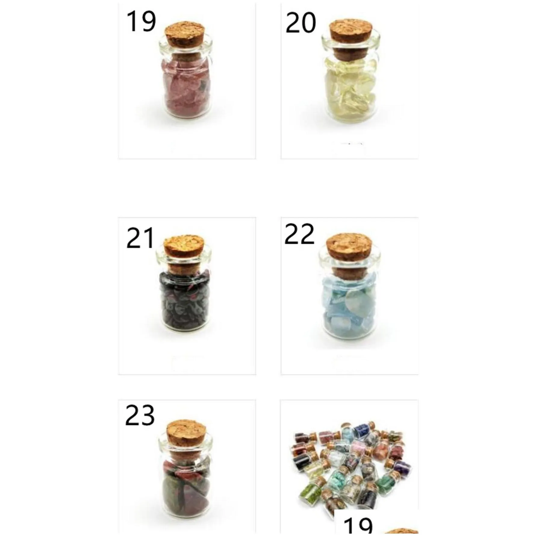 party favor gemstone chips - tumbled healing crystals for witchcraft these mini crystal spell jars are beginners xb drop deliv