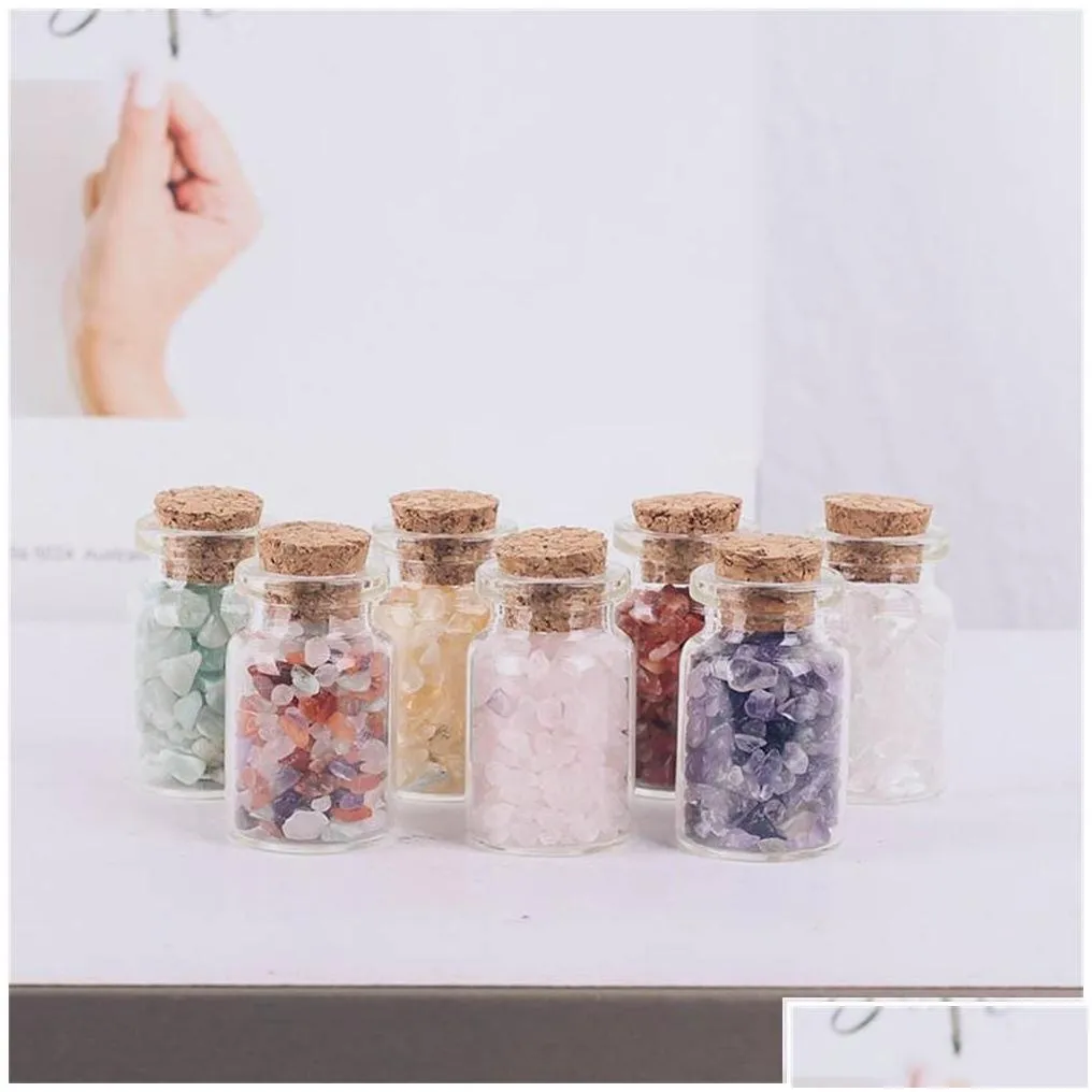 party favor gemstone chips - tumbled healing crystals for witchcraft these mini crystal spell jars are beginners xb drop deliv