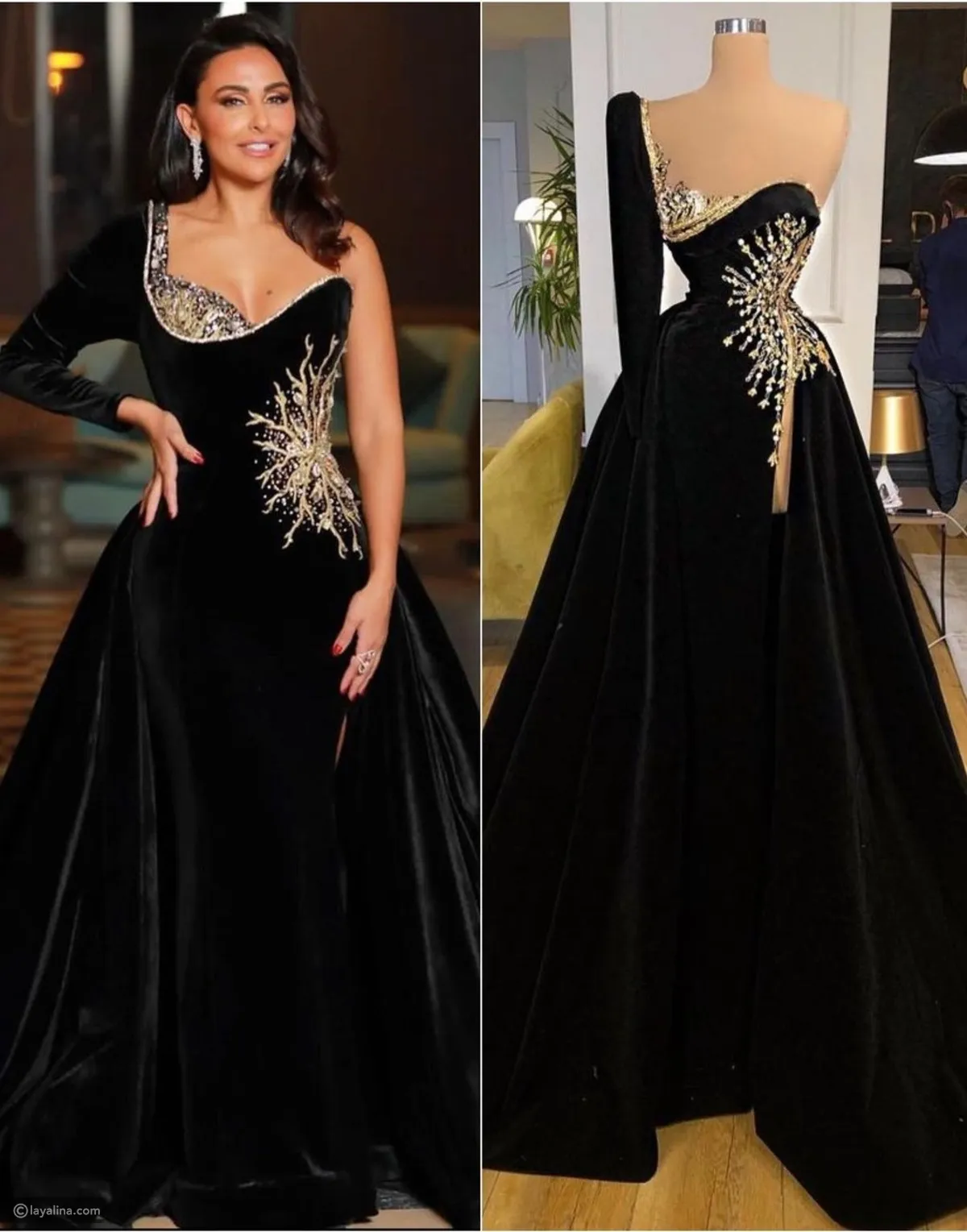 2023 April Aso Ebi Black Sheath Prom Dress Beaded Crystals Sexy Evening Formal Party Second Reception Birthday Engagement Gowns Dress Robe De Soiree ZJ664