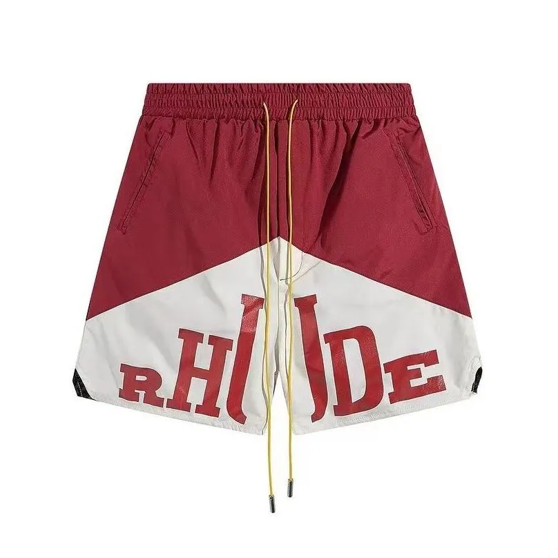 rhude shorts graphic rhude mens basketball short designers latest limited pants luxurys summer beach palm letter mesh street fashion sweatpants