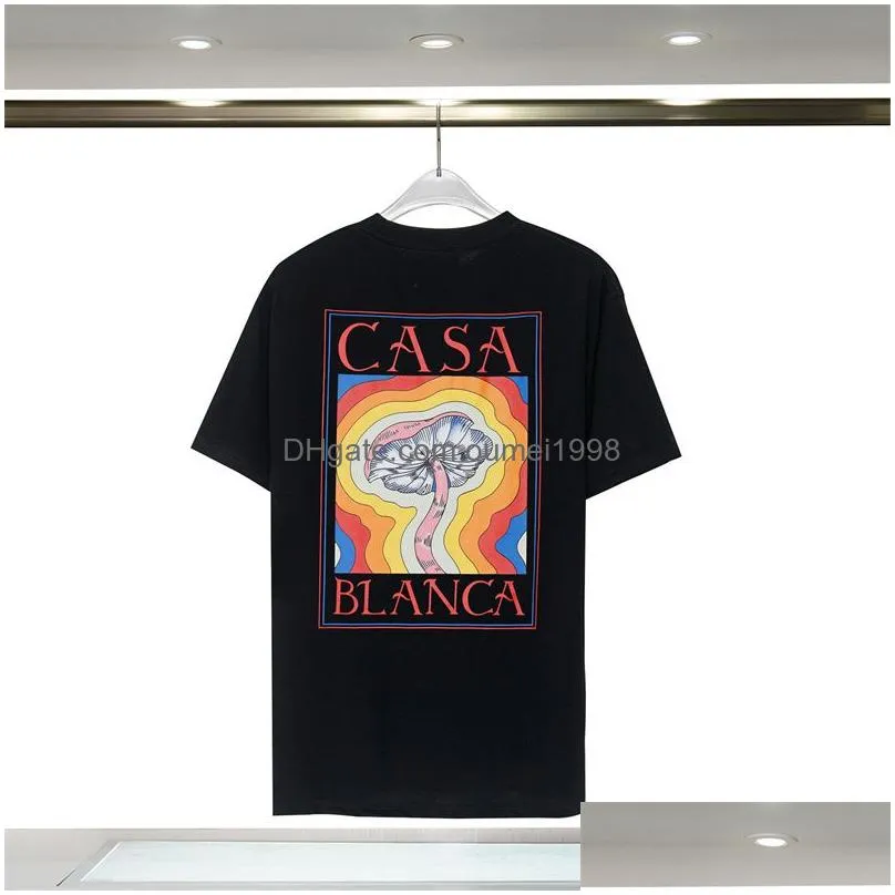 Designer Mens T shirts Printed Fashion man T-shirt Cotton Casual Tees Short Sleeve Hip Hop Casablanc Streetwear Luxury TShirts SIZE