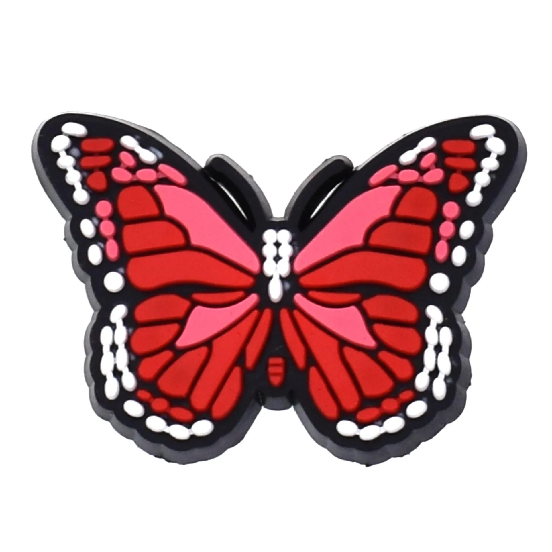 wholesale insect colorful butterflys jibbitz for clog pvc shoe charms buckles fashion accessories soft rubber pvc