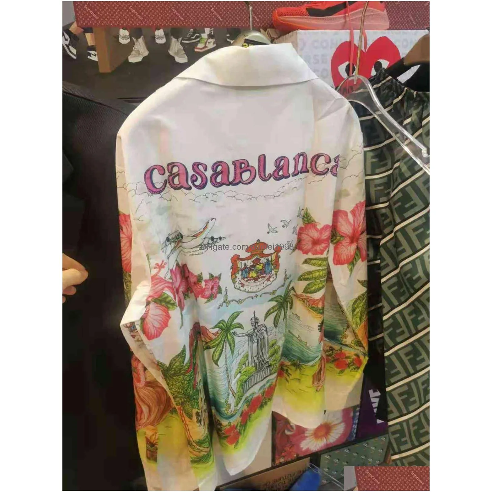 Casablanca 2021ss Hawaiian cotton shirt