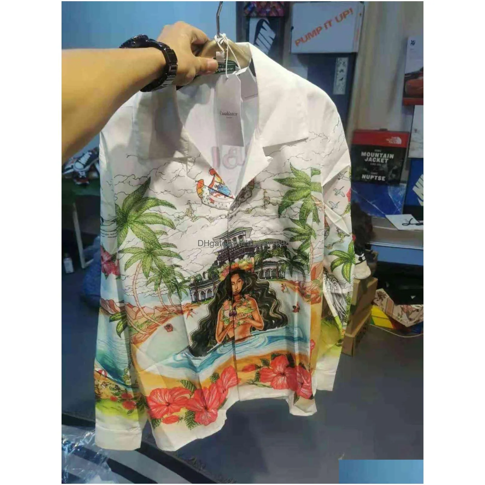Casablanca 2021ss Hawaiian cotton shirt