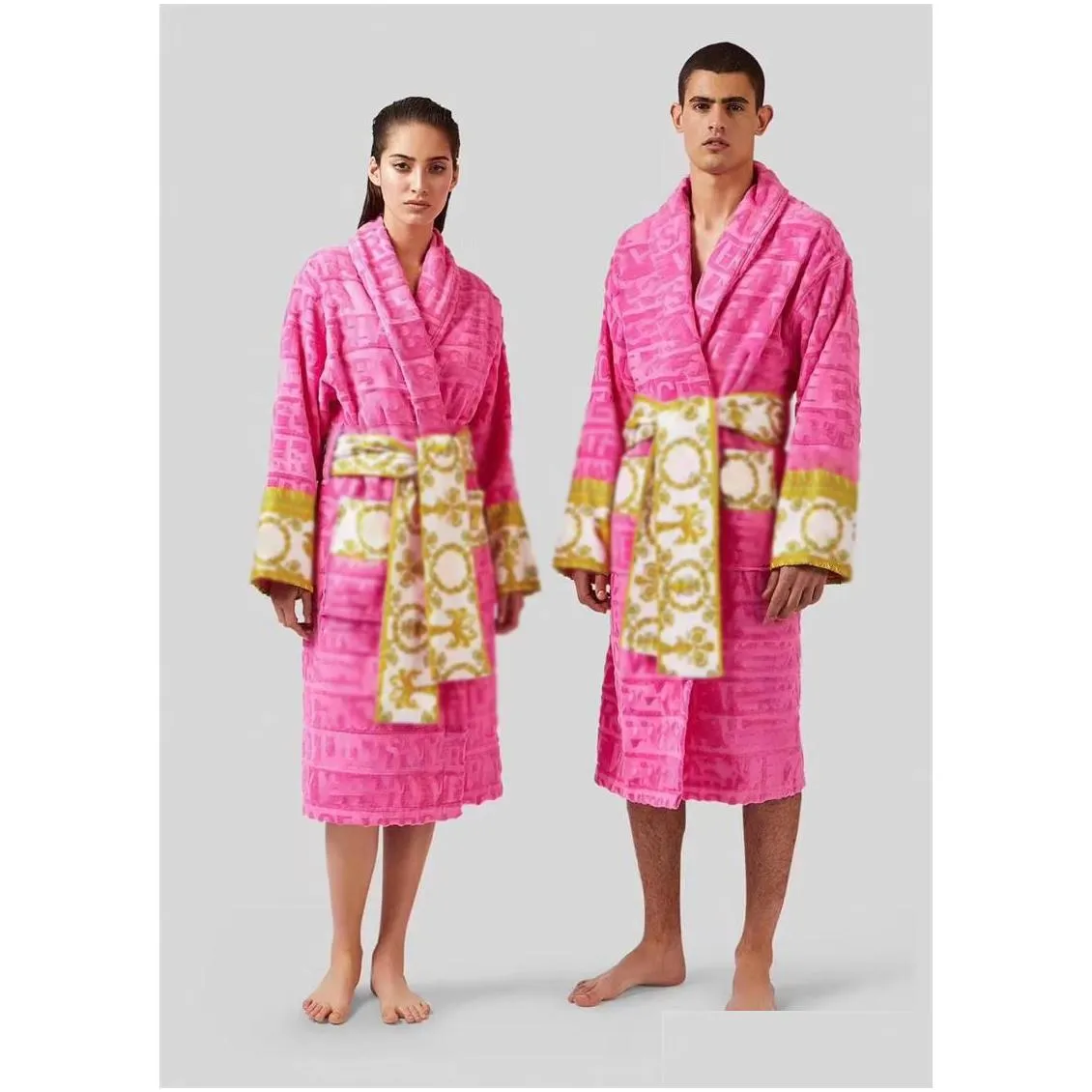 8 colors 100% cotton Top quality women men Bath Robe European and American style Supplies F M L XL XXL 3XL 4XL