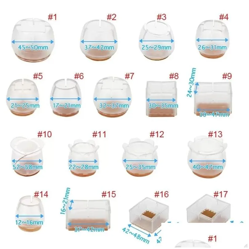 table chair covers leg caps assorted round square rectangle silicone floor protector furniture table feet cover