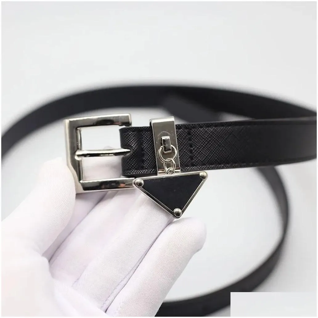 mens designer belts for women genuine leather ladies jeans belt pin buckle casual strap wholesale cinturones p letter designer triangle pendant belt 2.0 x110