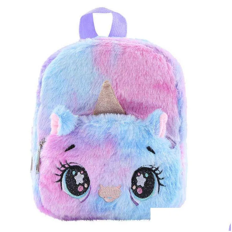 3d plush children backpacks kindergarten schoolbag cartoon kids backpack cute children school bags girls boys backpacks baby bag