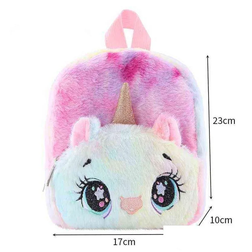 3d plush children backpacks kindergarten schoolbag cartoon kids backpack cute children school bags girls boys backpacks baby bag