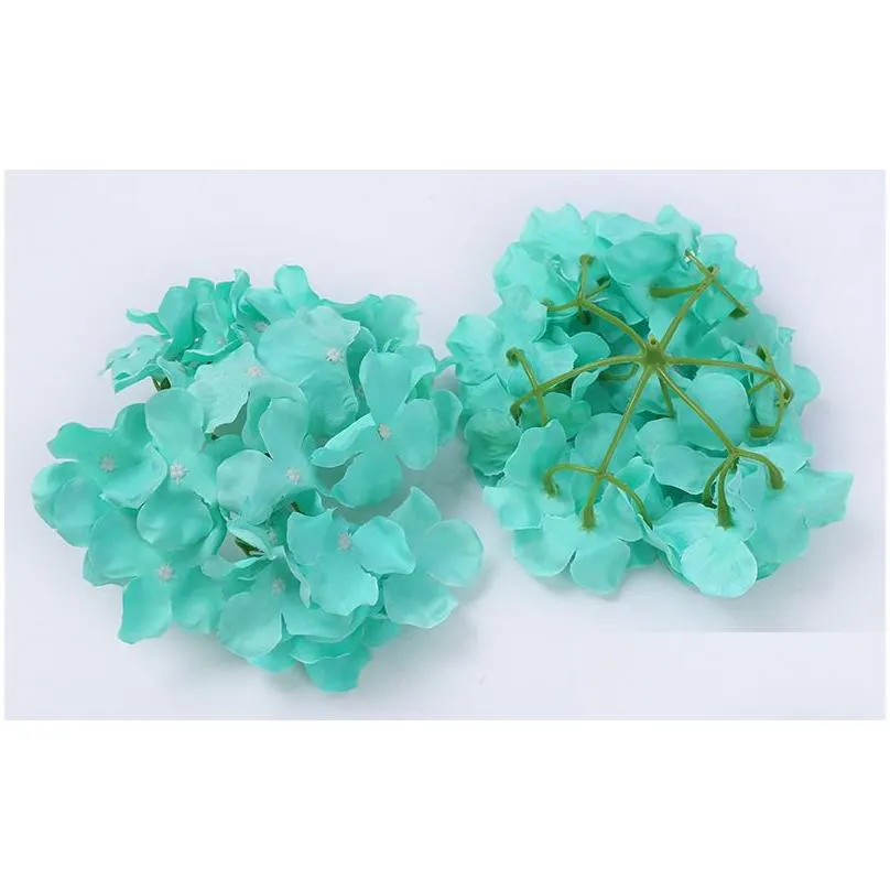 10pcs/lot Colorful Decorative Flower Head Artificial Silk Hydrangea DIY Home Party Wedding Arch Background Wall