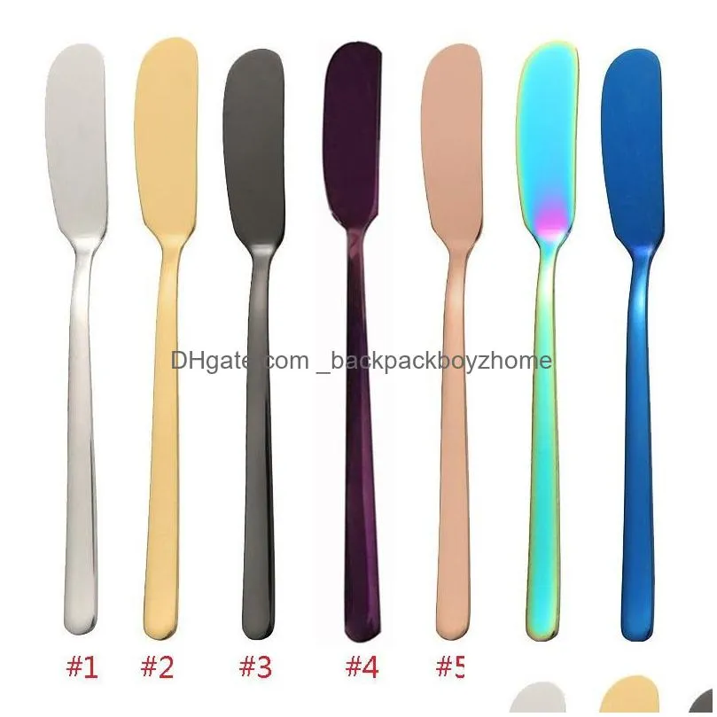 304 stainless steel butter knife cake tools western butters spatula tableware jam cream decorating knifes kitchen tool