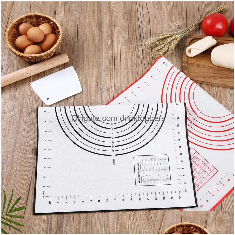 60x40cm silicone baking mats sheet pizza dough non-stick maker holder pastry kitchen gadgets cooking tools utensils bakeware