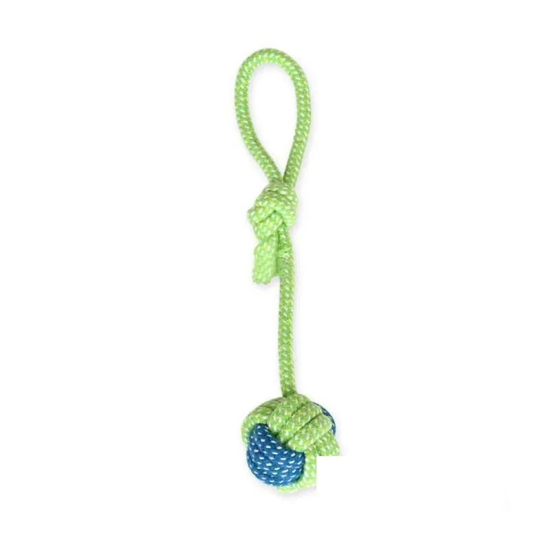 dog toys chews pet toy cotton braided assorted rope chew durable knot puppy teething playing for dogs puppies drop delivery otcd4