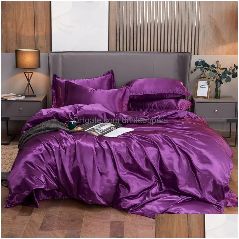 home textile bedding set with duvet cover bed sheet pillowcase luxury king queen twin size summer cool quilt 201127