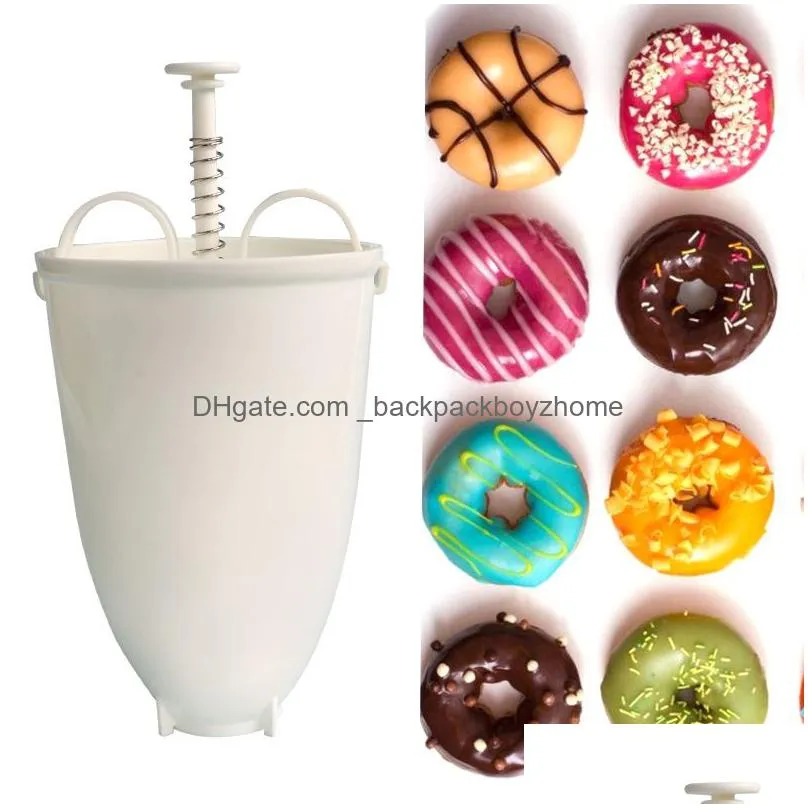 magic fast plastic donut maker waffle molds kitchen accessory bakeware  maker cake mold biscuit  diy baking tool