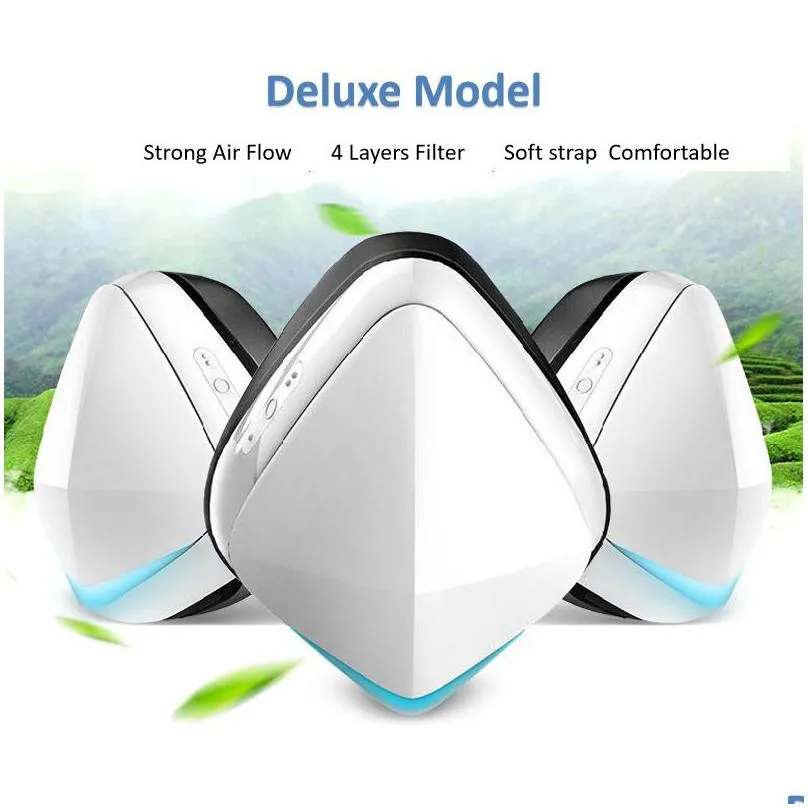 face mask smart facemask hh01 portable mini air purifier with filter pm2 5-proof masking beautiful and high quality257p