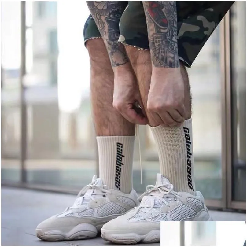 CALABASAS Socks Skateboard Fashion Mens Letter Printed Sock Sports Sockings Hip Hop