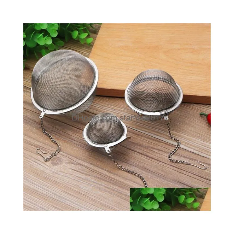 304 stainless steel tea infuser sphere locking spice tea ball strainer mesh infuser tea filter strainers kitchen tools