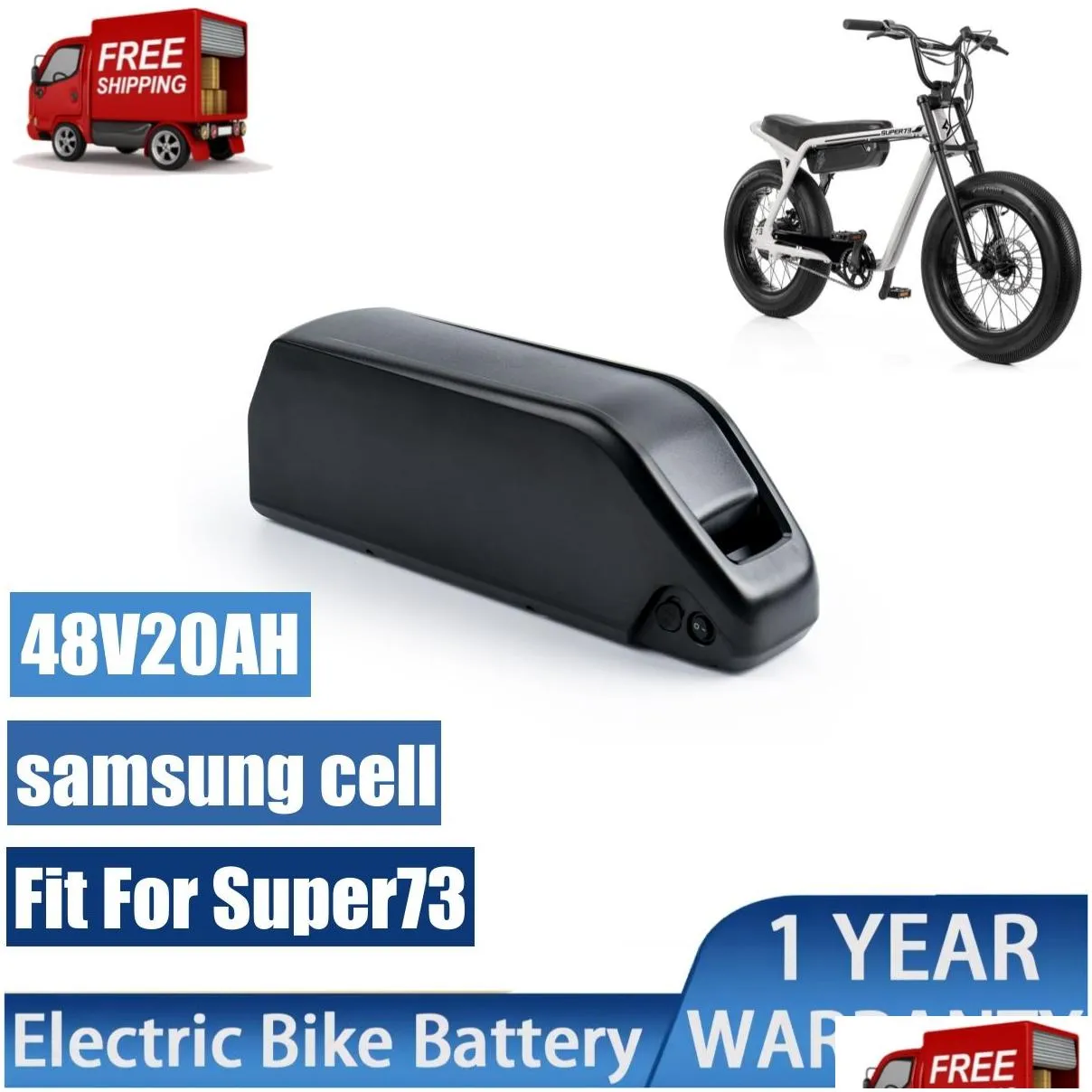 super73 ebike batteries 48v 20ah electric bike battery pack 36v 25ah with powerful 21700 samsung cell 50e for 500w 1000w motor