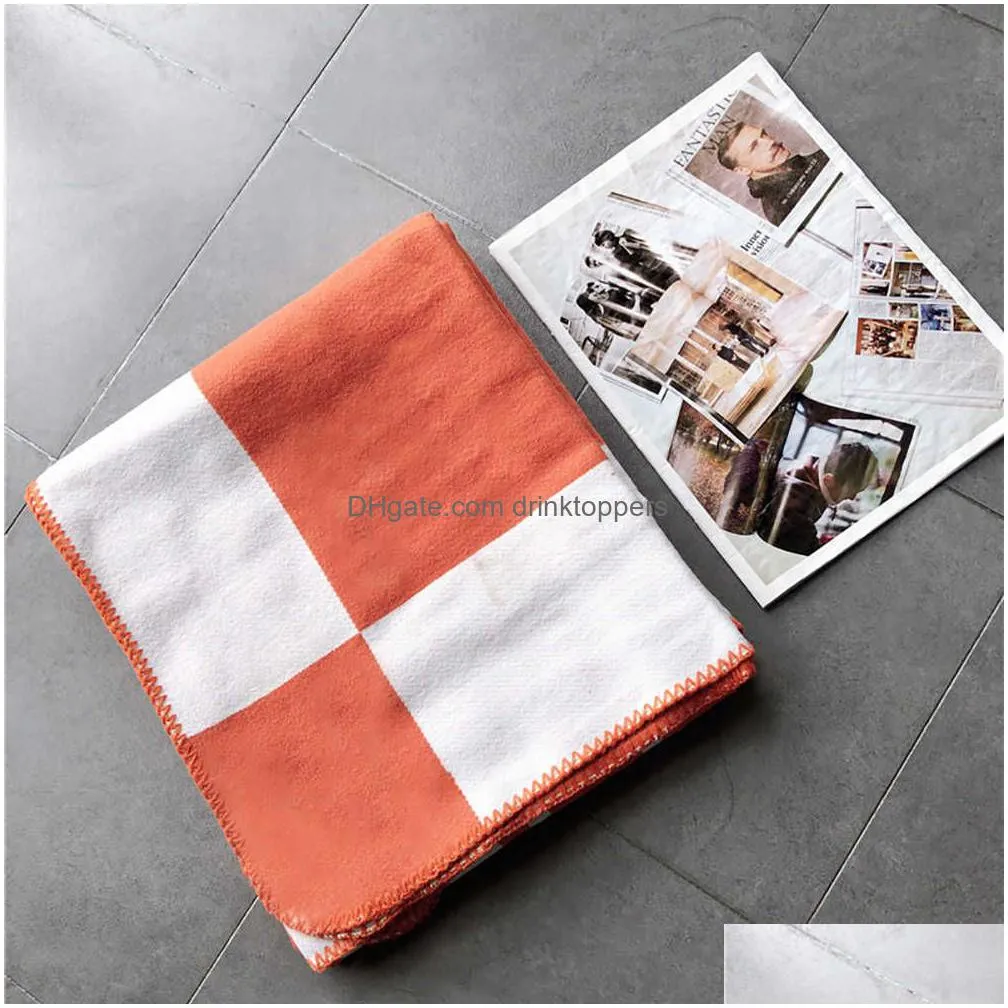 plaid cashmere blanket cloghet soft wool scarf shawl portable warm sofa bed fleece knitted throw cape brand blanket 140x170cm 211019