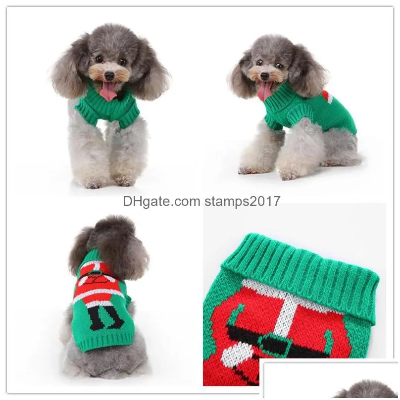 pet dog sweater cat clothes for small dog clothing christmas cat sweater dogs coat halloween warm pet jacket knitting costume