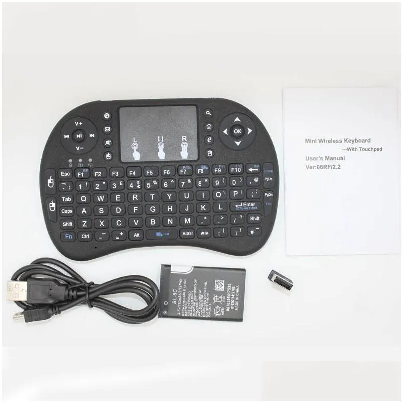 rii i8 wireless keyboard 92 keys 2.4ghz air mouse with touchpad for x96 t95m m8s mxq pro 4k tv box