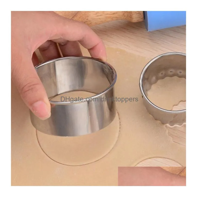 3pcs/set stainless steel multifunction dumpling maker form wrapper presser molds cooking pastry cutter kitchen tools