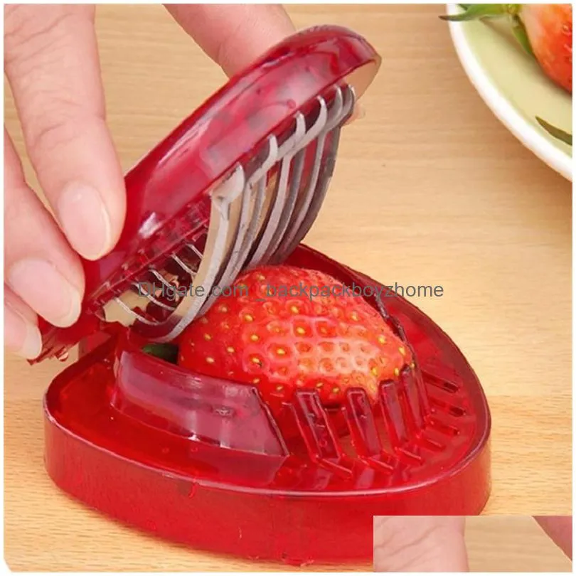 creative strawberry slicer fruit vegetable tools carving cake decorative cutter kitchen gadget accessories fruit carving knife cutter