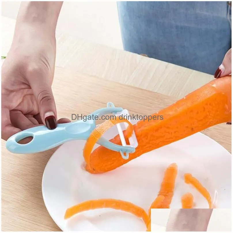 3 colors creative dual fruit vegetable peeler julienne peeler cutter kitchen gadgets stainless steel sharp potato carrot grater