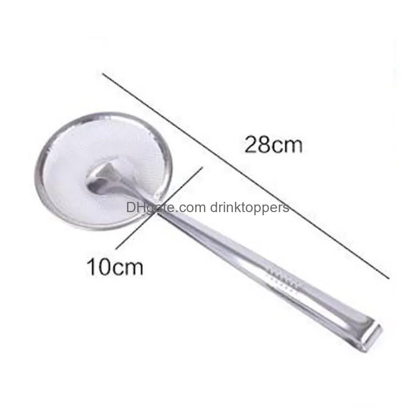 stainless steel filter spoon kitchen oil-frying filter basket with clip multi-functional kitchen strainer accessories tools salad bbq