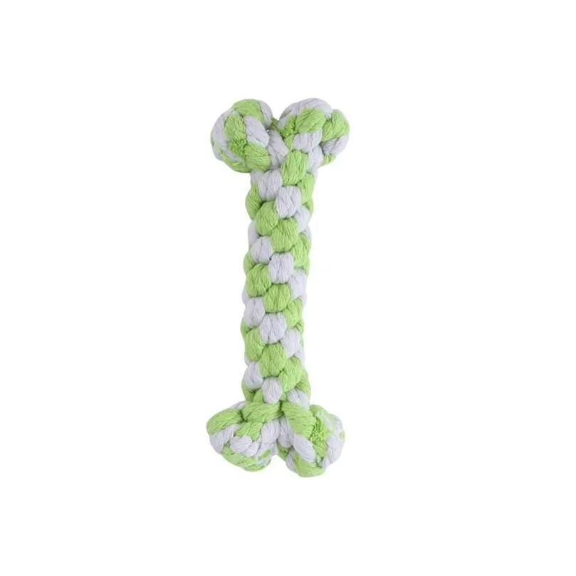dog toys chews pet toy cotton braided assorted rope chew durable knot puppy teething playing for dogs puppies drop delivery otcd4