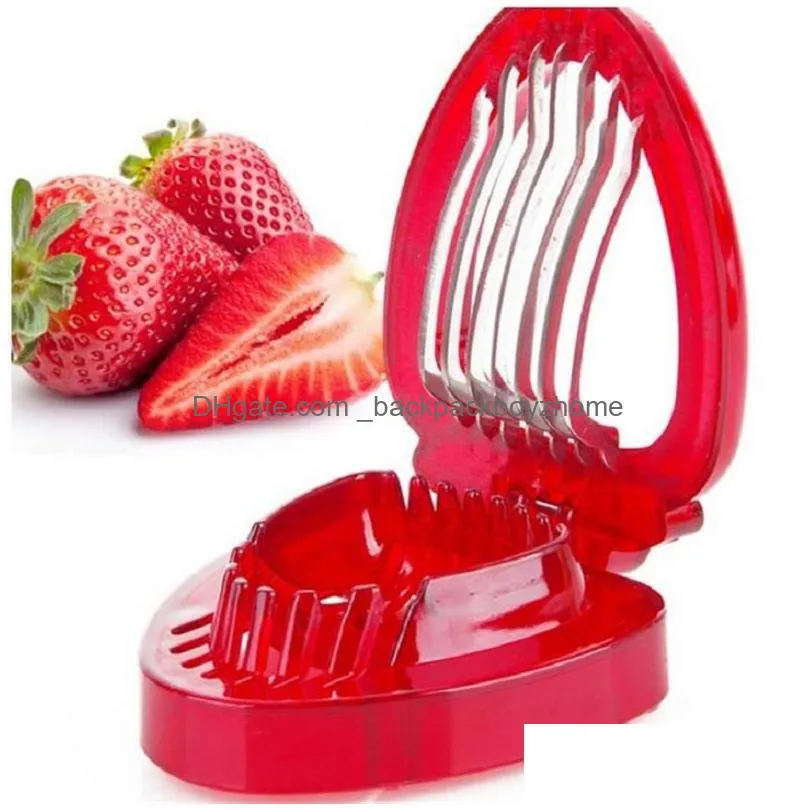 creative strawberry slicer fruit vegetable tools carving cake decorative cutter kitchen gadget accessories fruit carving knife cutter