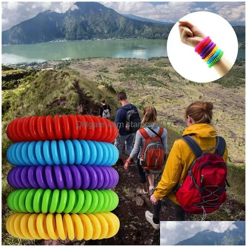  anti mosquito repellent bracelets multicolor pest control bracelets insect protection camping outdoor for adults kids