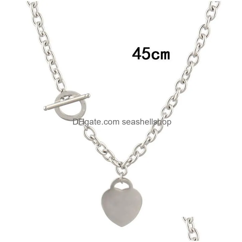 T designer LOVE Heart necklace women`s 925 silver pendant necklace luxury neck gift for girlfriend accessories wholesale belt box