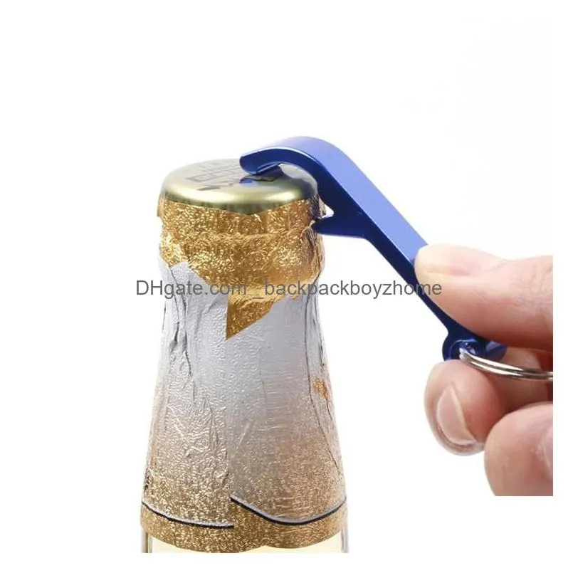 beer bottle opener keychain 4 in 1 pocket aluminum beer bottle opener can multicolor wedding unique creative gift