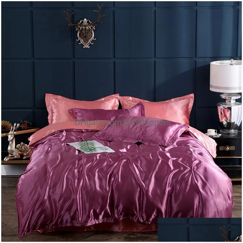 home textile bedding set with duvet cover bed sheet pillowcase luxury king queen twin size summer cool quilt 201127