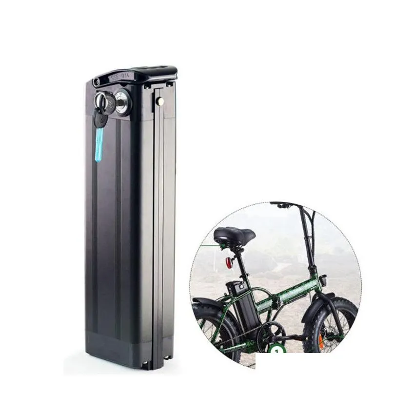 48v 20ah lithium silver fish ebike battery pack 1500w 48 volt electric bike 18650 e-bike li-ion batterie with 42v 3a  and bms bottom discharge eu