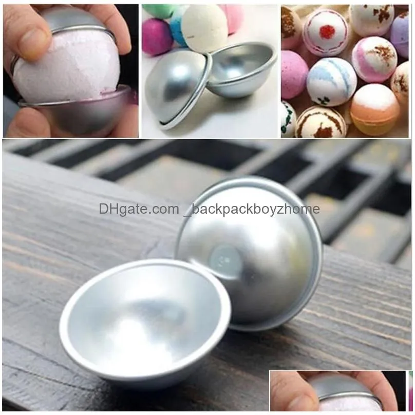 3d aluminium alloy cake mold pudding mousse baking moulds half sphere roast ball mould own crafting handmade 3 sizes 1000pcs