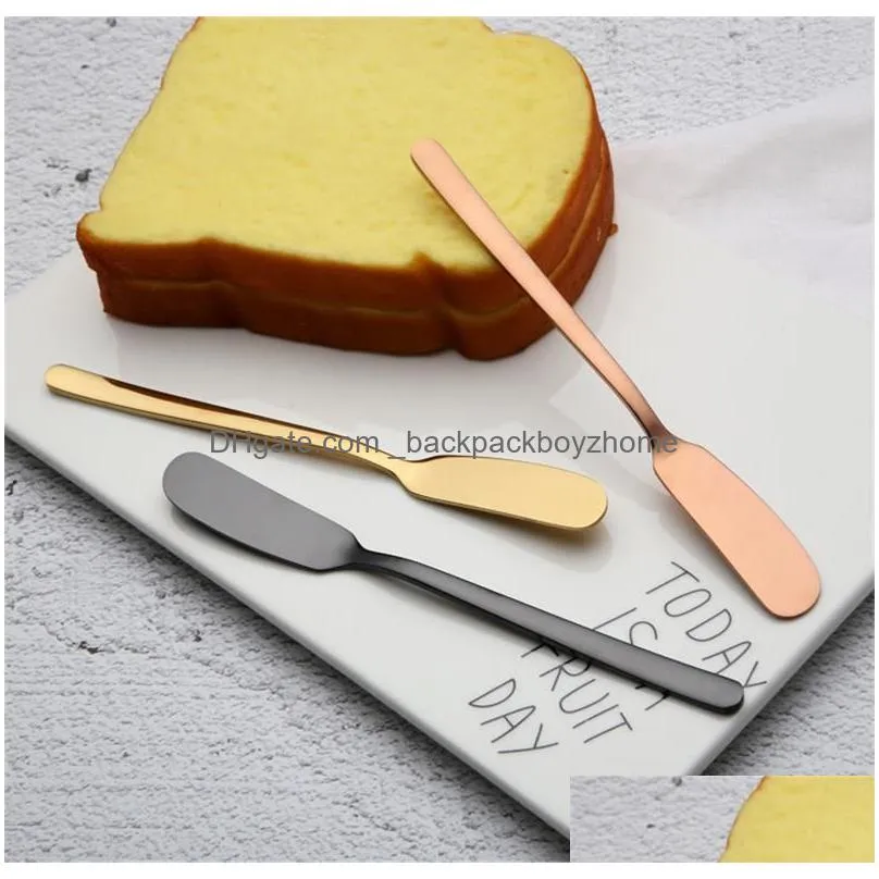 304 stainless steel butter knife cake tools western butters spatula tableware jam cream decorating knifes kitchen tool