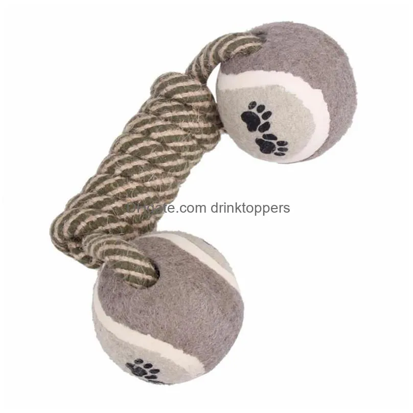 dog toys pet chew toys for dog dumbbell bone rope tennis paw ball puppy dog teeth cleaning training tool