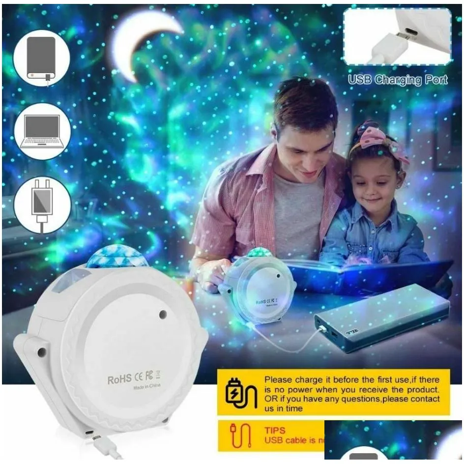 2020 est 3 in 1 projector light universe starry creative night projector light for party home fast 9914250