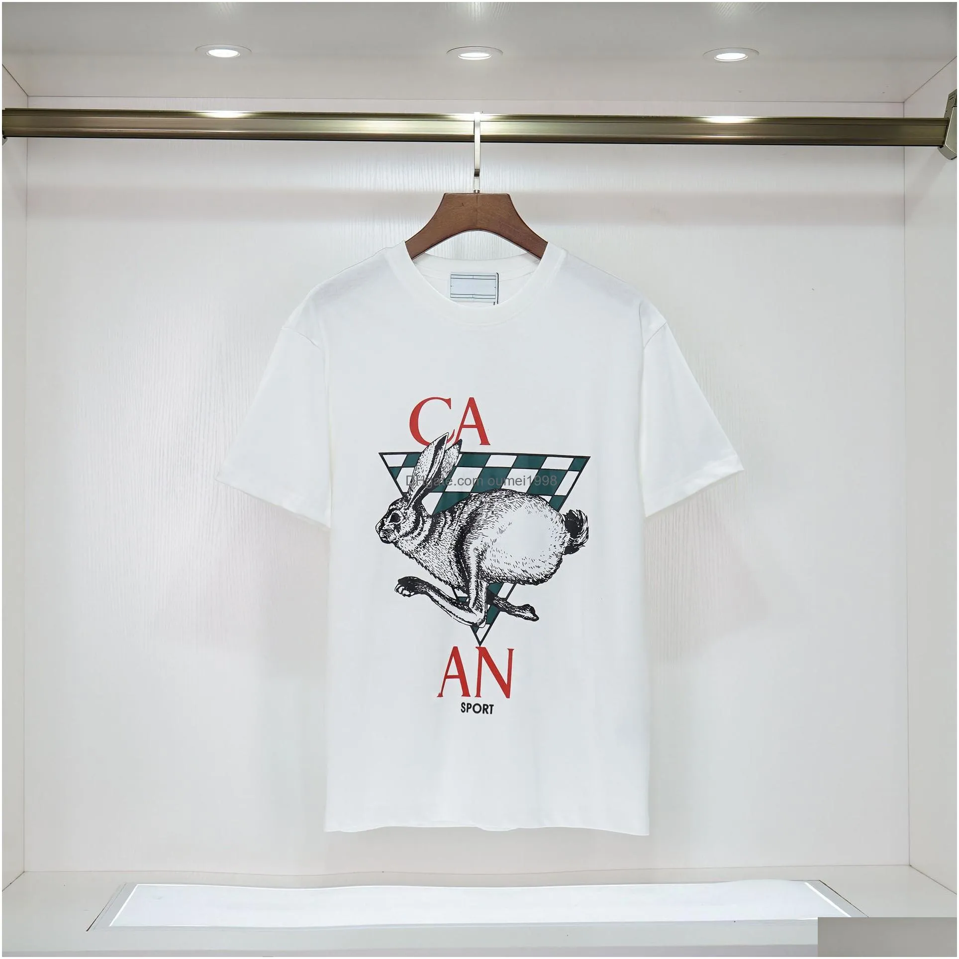 Designer Cabranzas Summer crewneck top Men`s and women`s Couple T-shirt Cotton wadded sweat Short sleeve Outdoor Breathable Asian